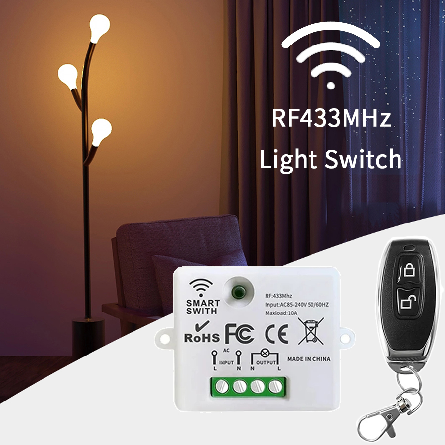 Smart Home Sistem - RF 433MHz 무선 원격 제어 스위치