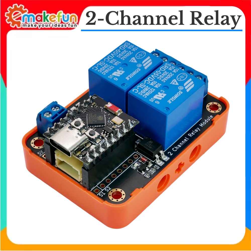 Smart Home Micro Bit - 2채널 릴레이 모듈 입력5V 액티브 로우