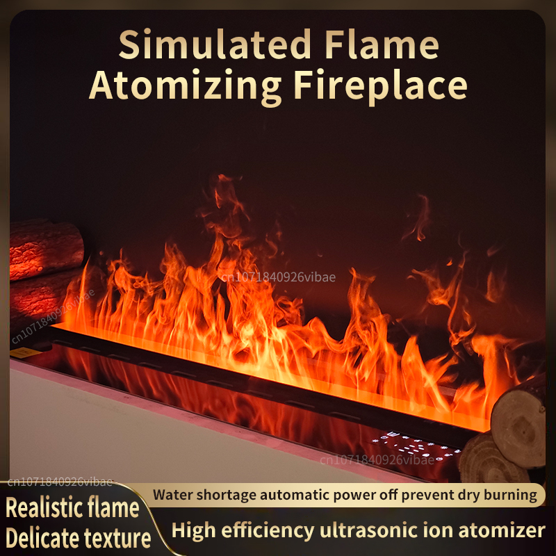 Smart Home Simulation - 스마트 3D 분무식 벽난로 LED 스팀