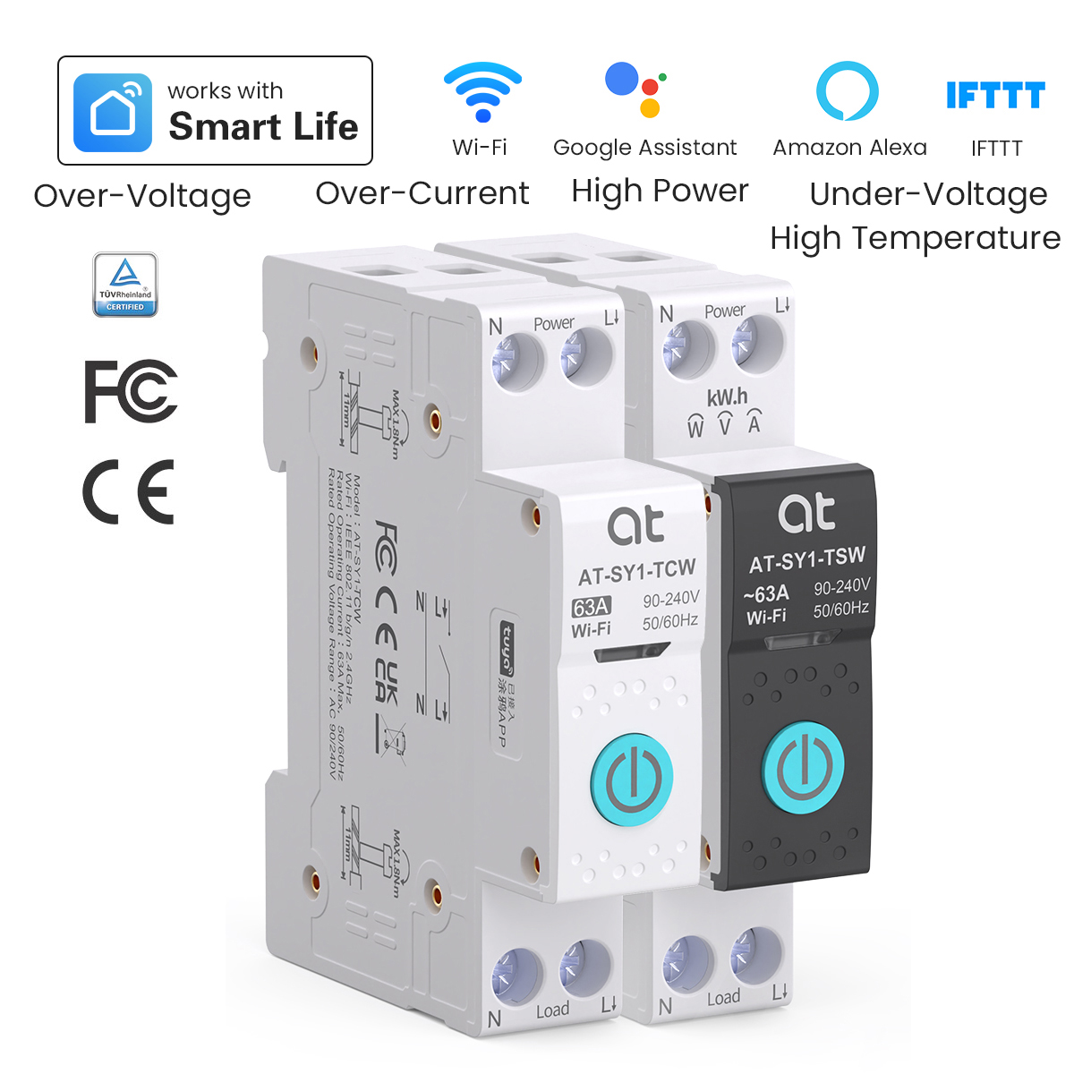 Tuya Smart Switch - 투야 와이파이 회로 차단기 스마트 1P+N
