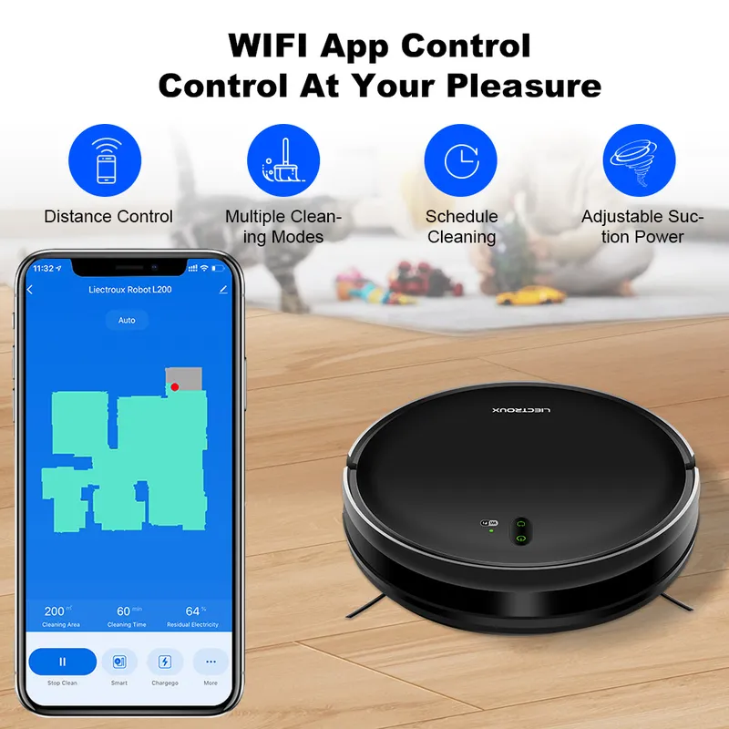 Vacuum Cleaner Smart Home - LIECTROUX L200 로봇 진공 청소기 스마트