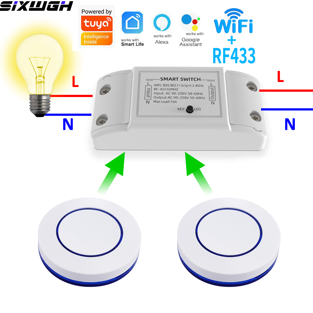 Smart Home Sistem - 16A WiFi Tuya 스마트 스위치 무선