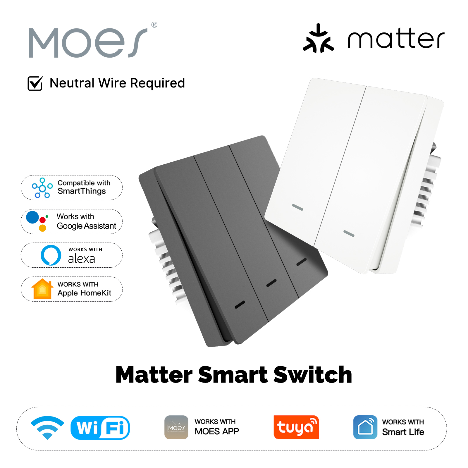 Smart Home Kit - MOES Matter Tuya WiFi 스마트 라이트
