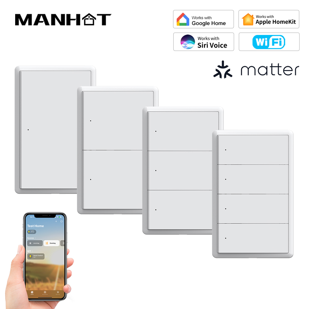 Smart Home Kit - MANHOT 홈킷 WiFi 스마트 스위치 (중성선