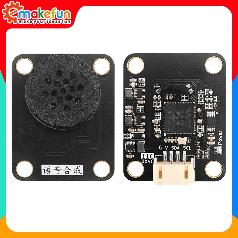 Smart Home Micro Bit - Emakefun 중력 음성 합성 모듈 지원