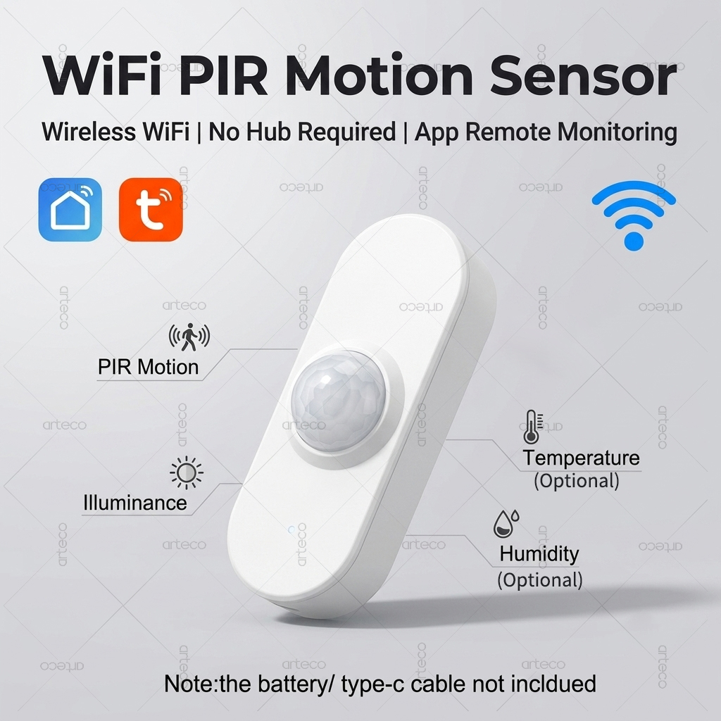 Tuya WiFi PIR 모션 밝기 스마트 센서 옵션  - Smart Home Wiser 리뷰 및 가격