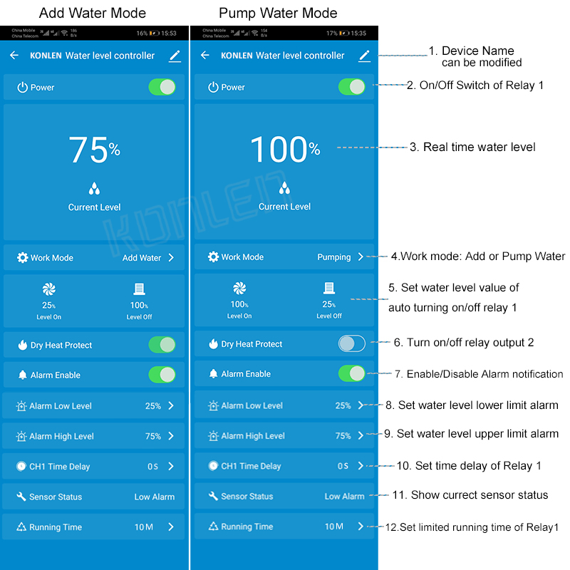 KONLEN Tuya 수위 센서 WIFI 스마트 홈 누 - Wifi Water Leak Detector 리뷰 및 가격