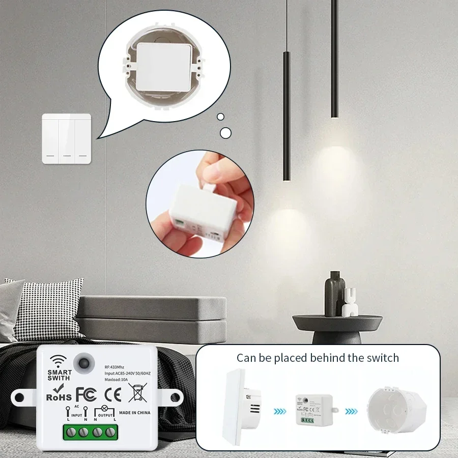 RF 433MHz 무선 원격 제어 스위치 스마트 홈 1 - Smart Home Sistem 리뷰 및 가격