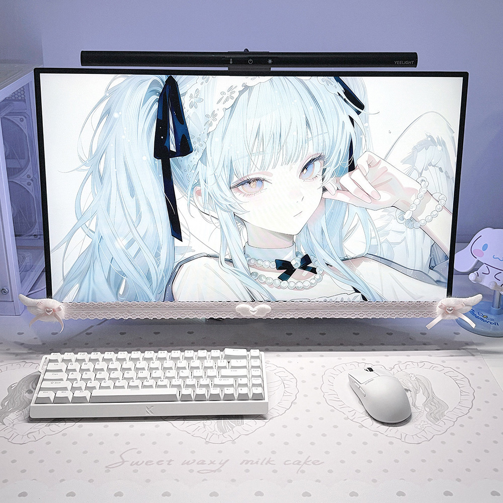 새로운 화면 장식 화이트 레이스 모니터 트림과 플러시  - Smart Home Pc 리뷰 및 가격