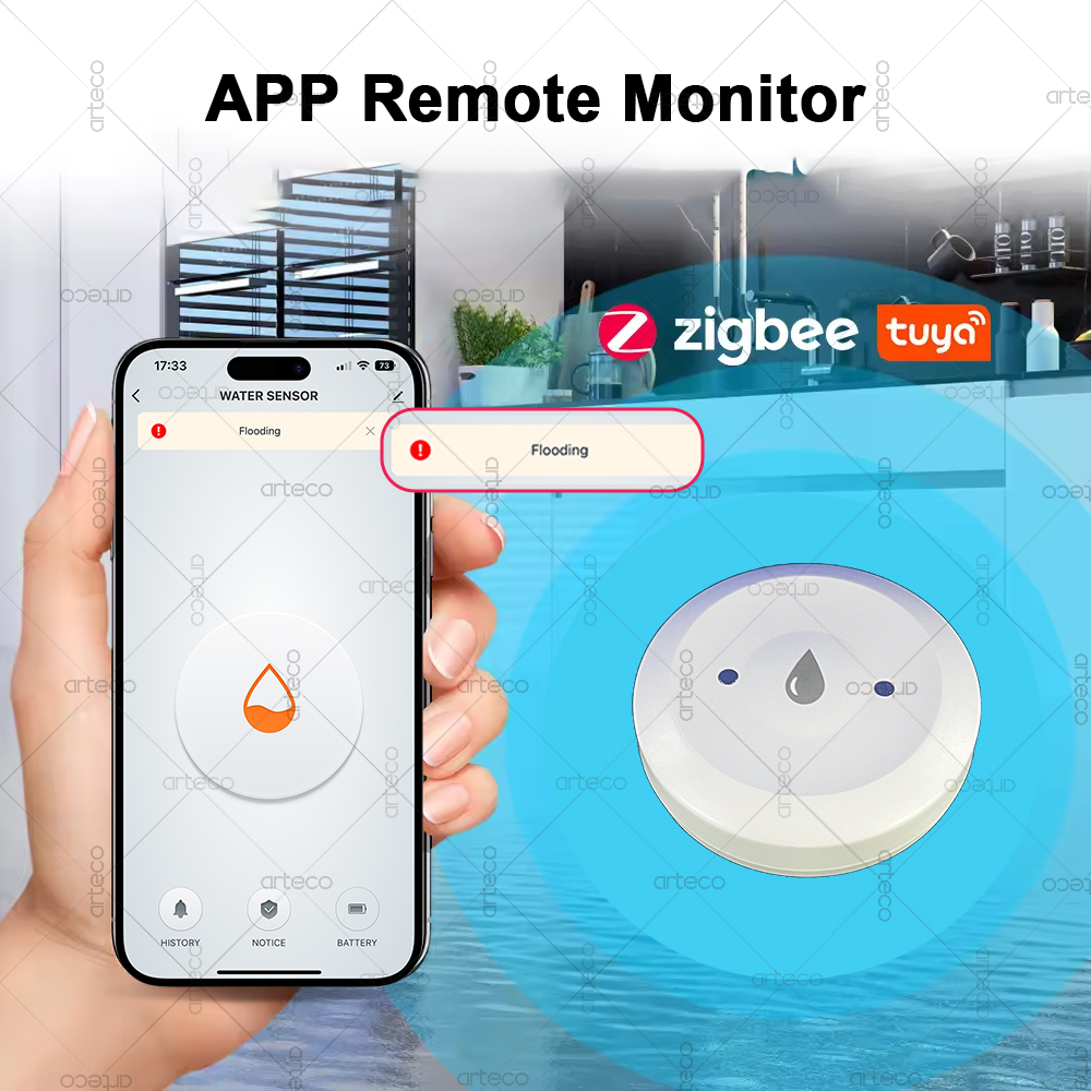 Tuya 스마트 지그비 워터 센서 홍수 누수 감지기 앱 - Smart Home Website 리뷰 및 가격