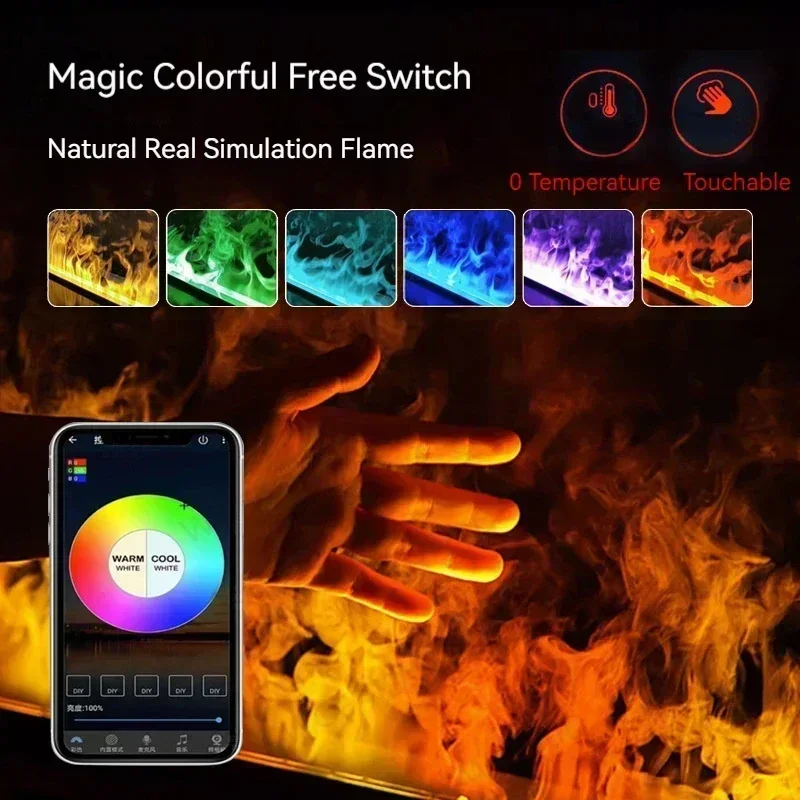 스마트 홈 거실용 스팀 벽난로 LED 시뮬레이션 불꽃  - Smart Home Simulation 리뷰 및 가격