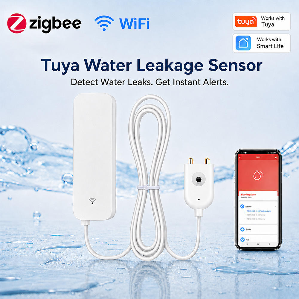 ZigBee WiFi 누수 센서 홍수 누출 경보 감지기 - Wifi Water Leak Detector 리뷰 및 가격