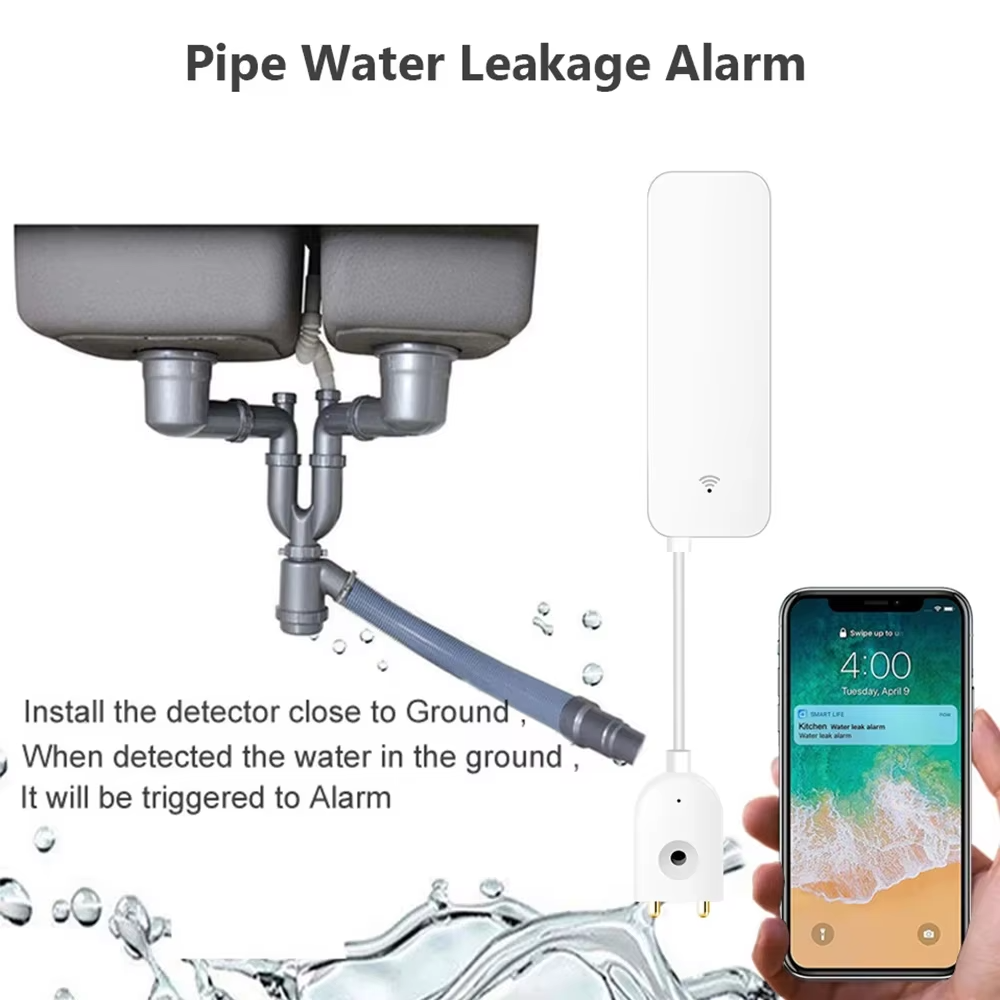 ZigBee WiFi 누수 센서 홍수 누출 경보 감지기 - Wifi Water Leak Detector 리뷰 및 가격