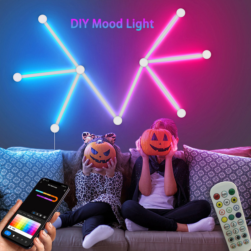 스마트 RGB 벽등, 블루투스 앱 연결 LED 라이트  - Smart Home Room 리뷰 및 가격