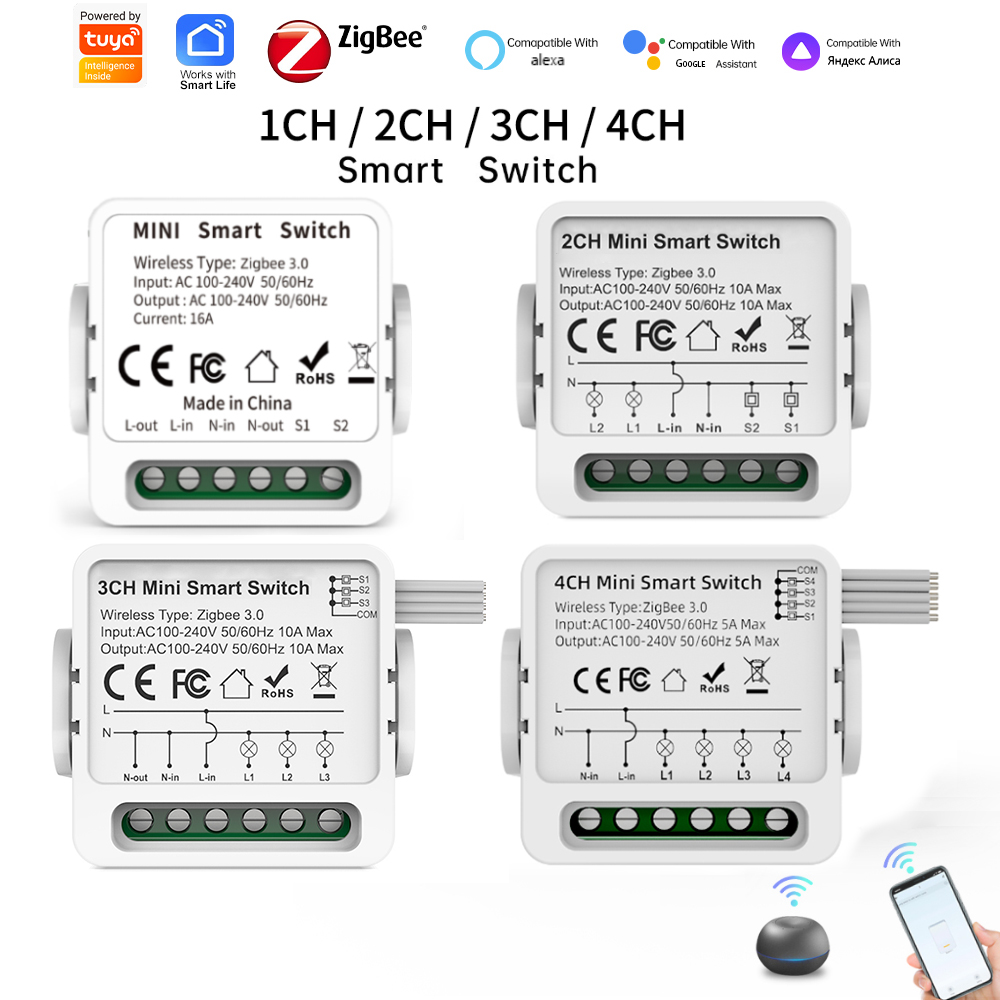 Tuya Zigbee 3.0 스마트 스위치 1/2/3/ - Smart Home Sistem 리뷰 및 가격