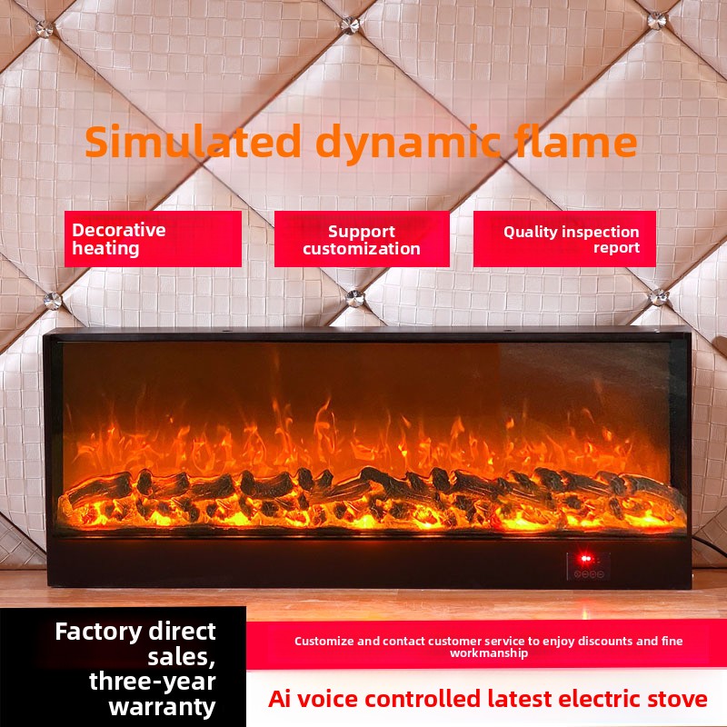 2D 전기 벽난로 인서트 장식용 내장형 가정용 히터,  - Smart Home Simulation 리뷰 및 가격