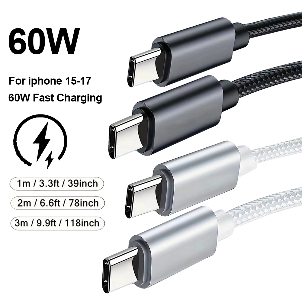60W 브레이디드 USB C 케이블 1M 2M 3M 가 - Smart Home Samsung 리뷰 및 가격