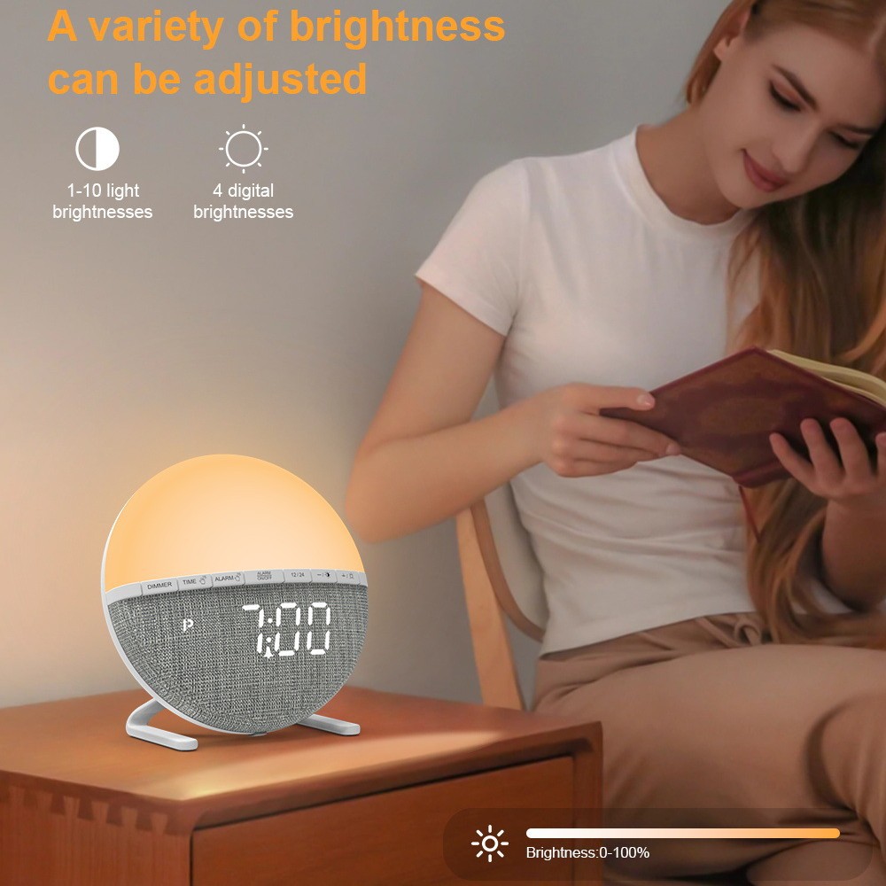 LED 웨이크업 라이트 알람 시계 시뮬레이션된 일출 스 - Smart Home Simulation 리뷰 및 가격