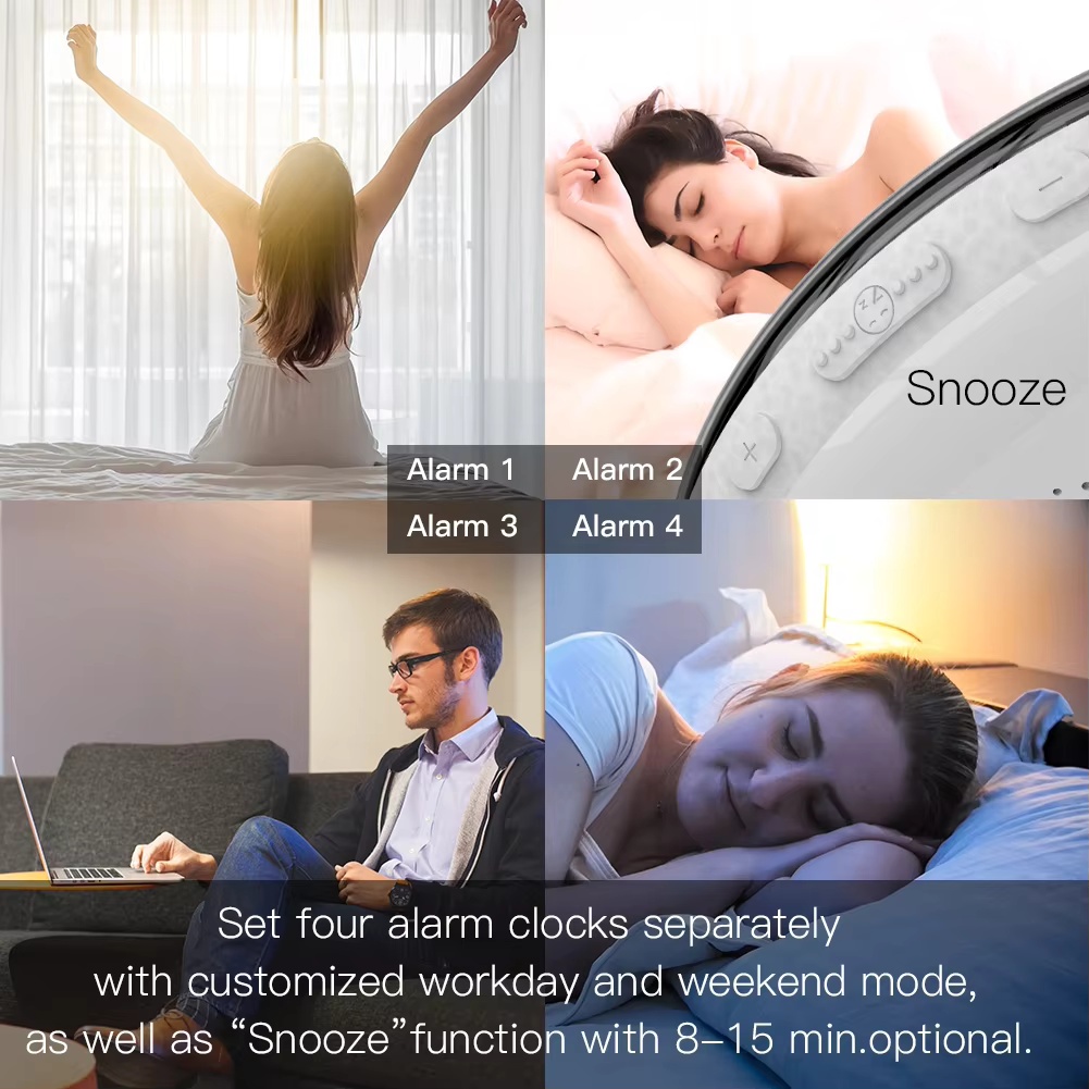 MOES WiFi 스마트 조명 알람 시계, 7가지 색상 - Smart Home Simulation 리뷰 및 가격