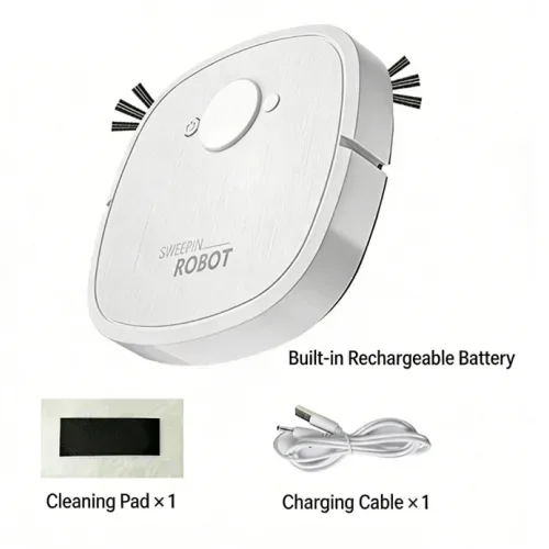 1pcs USB 충전 로봇 진공 청소기 걸레 청소 3  - Vacuum Cleaner Smart Home 리뷰 및 가격