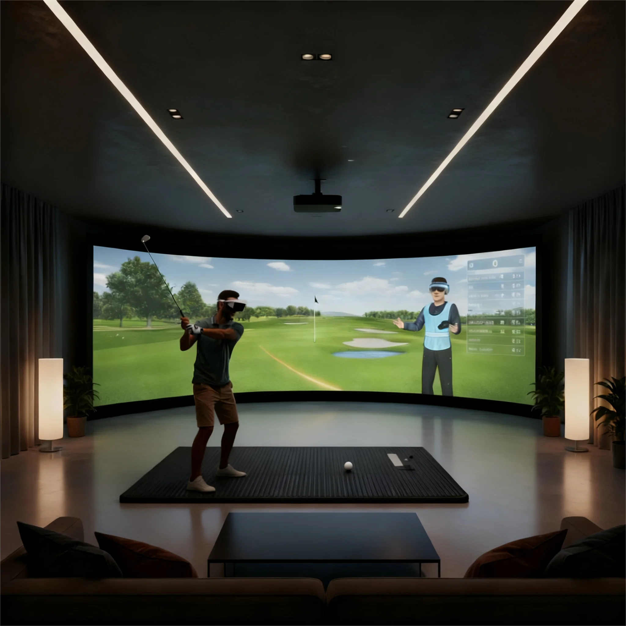 스마트 AR 몰입형 체험 VR 골프 클럽 실내 골프 시 - Smart Home Simulation 리뷰 및 가격