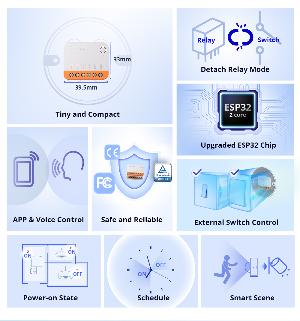 Sonoff Mini R4 Extreme Wifi 스마 - Smart Home Sistem 리뷰 및 가격